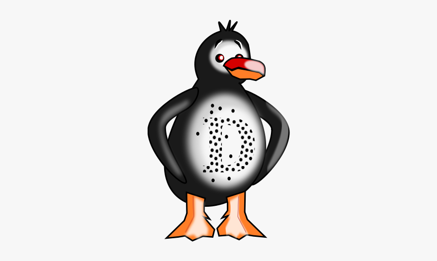 Geek Doudoupenguin Doudou Competition Black White Line - Clip Art, Transparent Clipart