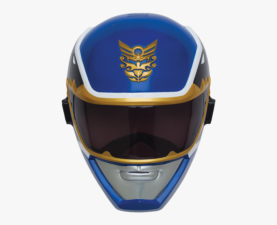 Blur Clipart Power Ranger - Power Rangers Megaforce Blue Ranger Helmet, Transparent Clipart