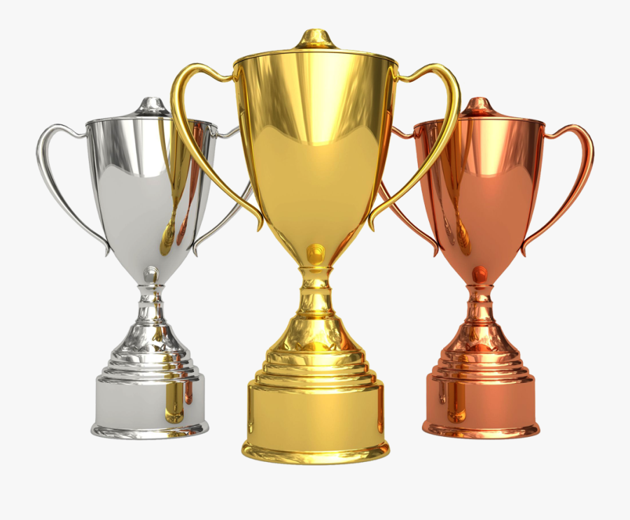 Trophy Golden Cup Competition Award Medal Clipart - Golden Trophy, Transparent Clipart