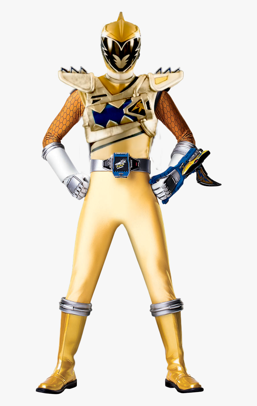 Transparent Charge Clipart - Power Rangers Dino Super Charge Gold Ranger, Transparent Clipart