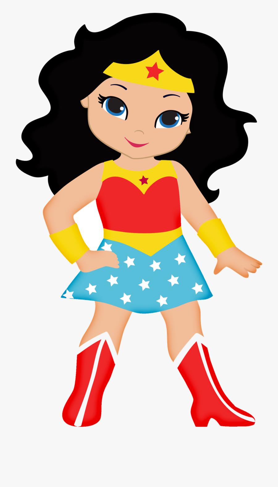Superhero Free Clipart Clip Art Library Transparent - Wonder Woman Clipart, Transparent Clipart