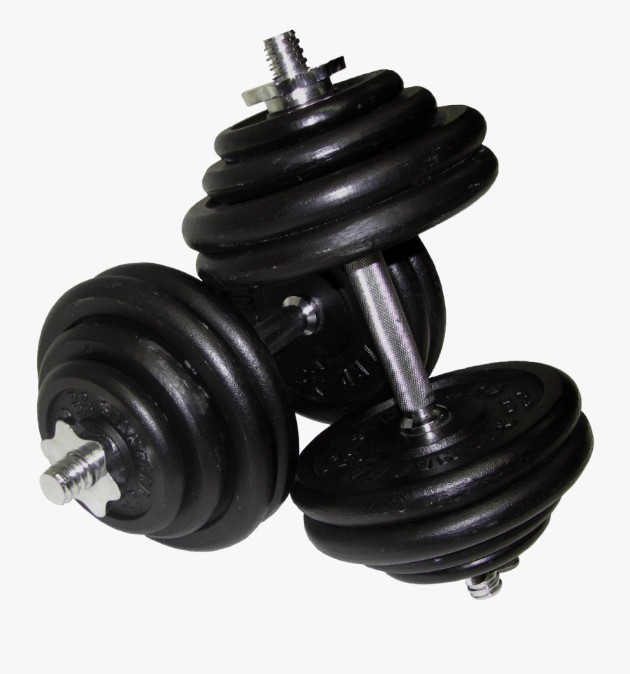 Dumbbells Black - Dumbbells .png, Transparent Clipart