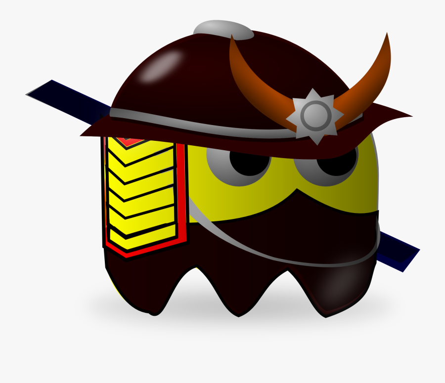 Warrior Clipart Japanese Samurai - Pacman Samurai, Transparent Clipart