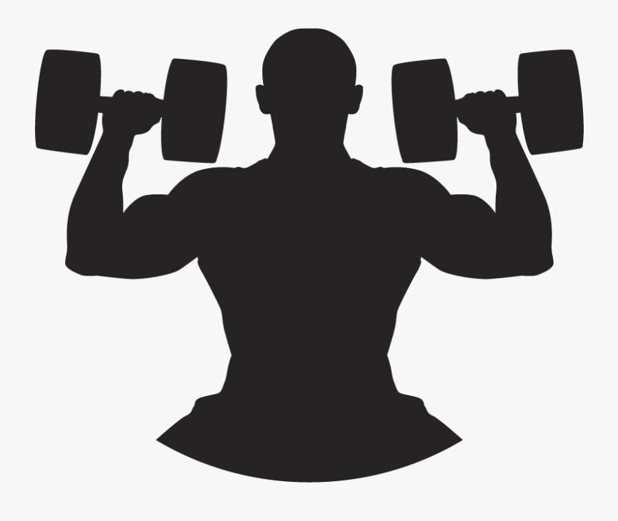 Dumbbells Clipart Arm Workout - Transparent Dumbbell Black And White