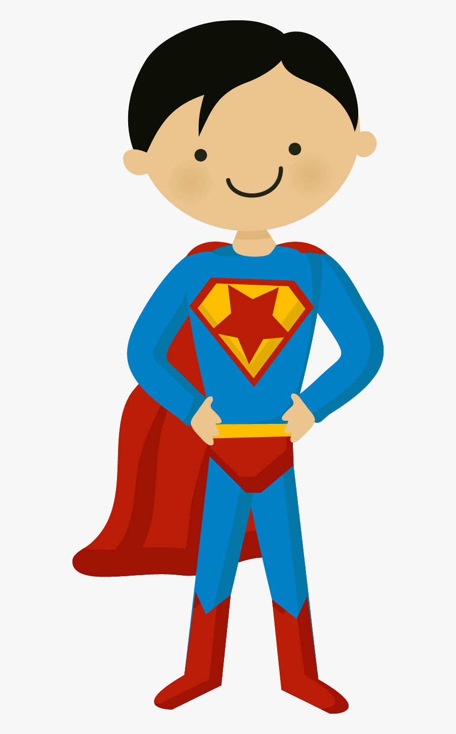 Super Homem Minus Superman - Super Hero Kids Cartoon, Transparent Clipart