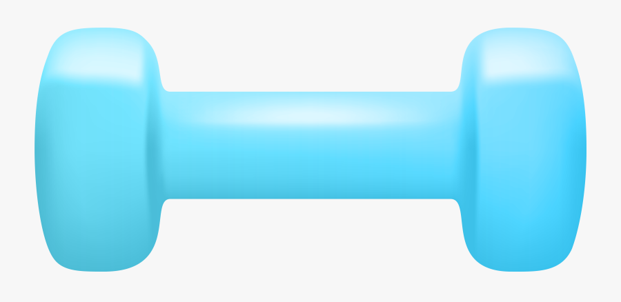 Svg Black And White Clipart Dumbbell - Blue Dumbbell Clipart, Transparent Clipart