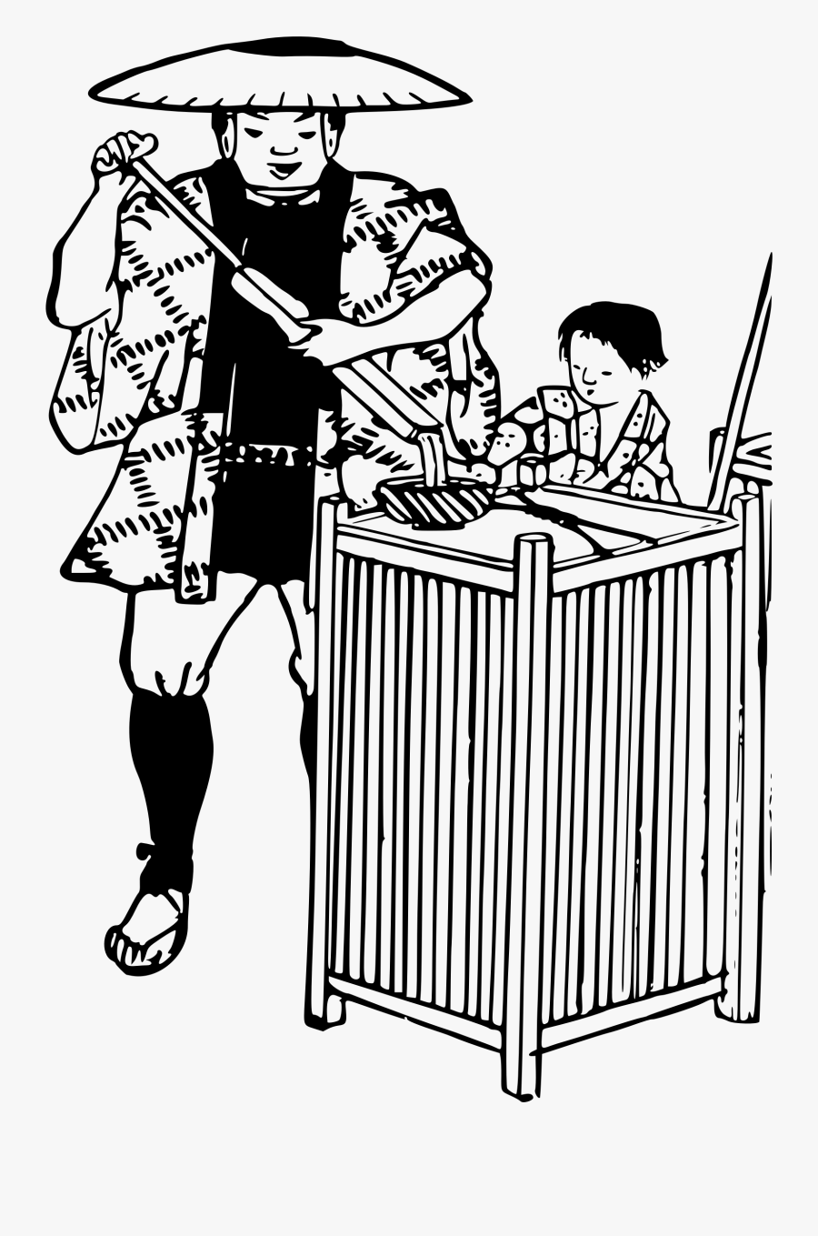 Seaweed Isinglass Seller Big - Cartoon, Transparent Clipart