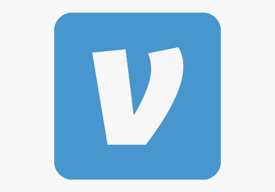 Venmo App Logo, Transparent Clipart