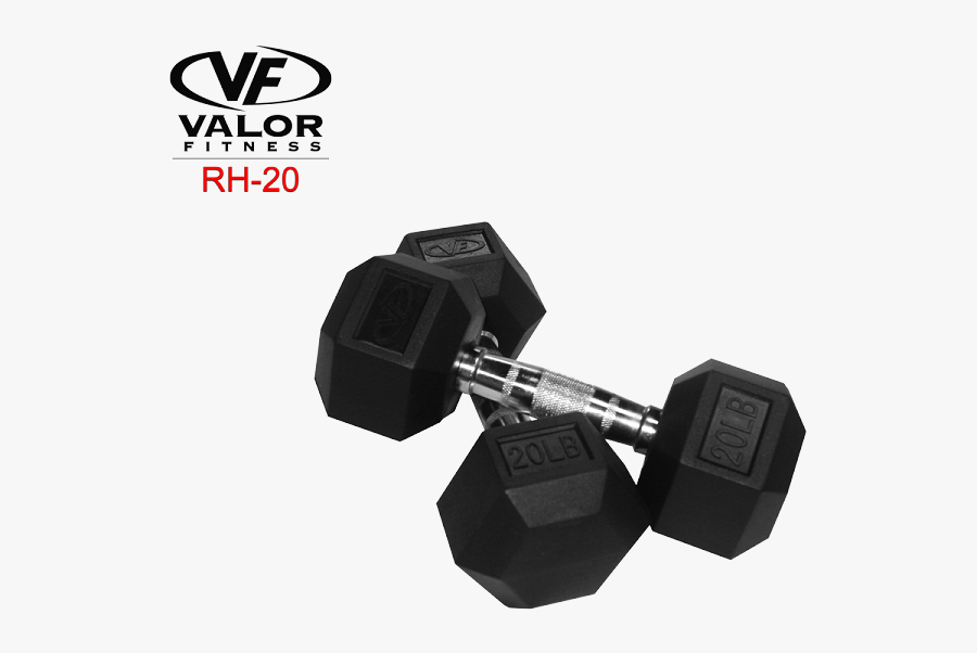 Clip Art Rh Lb Rubber Hex - Dumbbell, Transparent Clipart