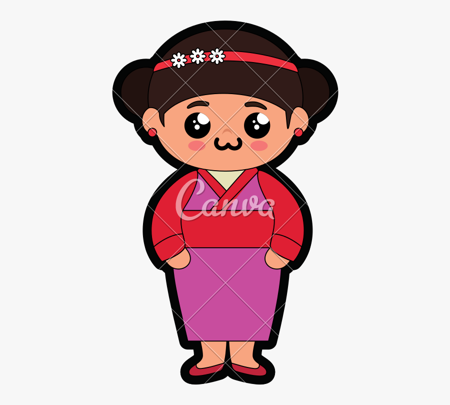 Cute Japanese Cartoon Characters - Cartoon, Transparent Clipart