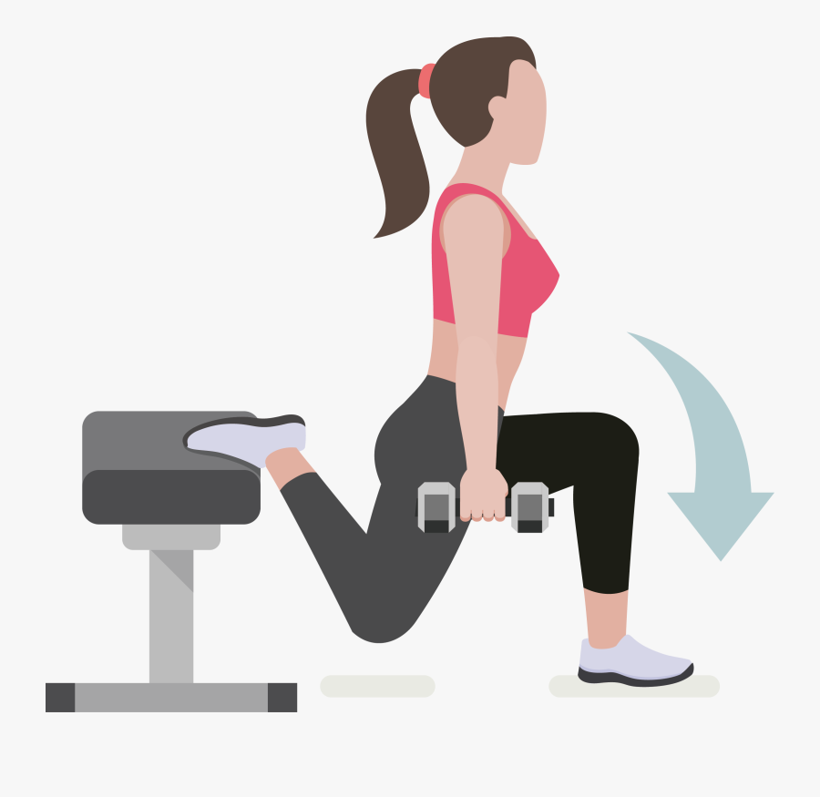 Vector Royalty Free Library Dumbbell Physical Exercise - Hantel Clipart Damen, Transparent Clipart