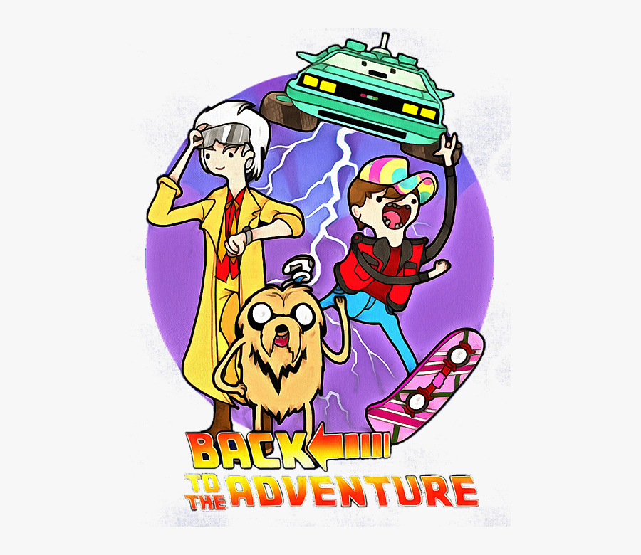 Back To The Future Onesie For Sale By Sarah Carlos - Adventure Time Back To The Future, Transparent Clipart