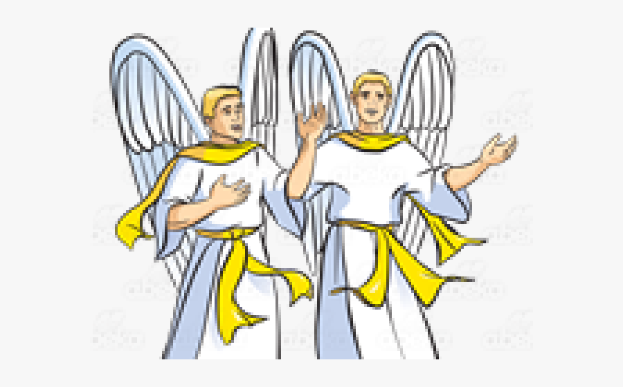 Angels Clipart Praising God - Illustration, Transparent Clipart