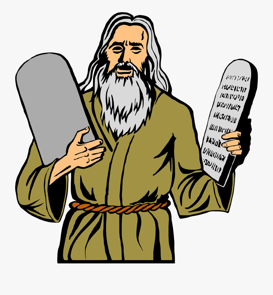Moses Religion Christianity Free Picture - Moses 10 Commandments Clipart, Transparent Clipart