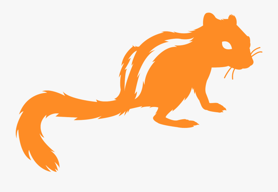 Silhouette Streifenhörnchen, Transparent Clipart