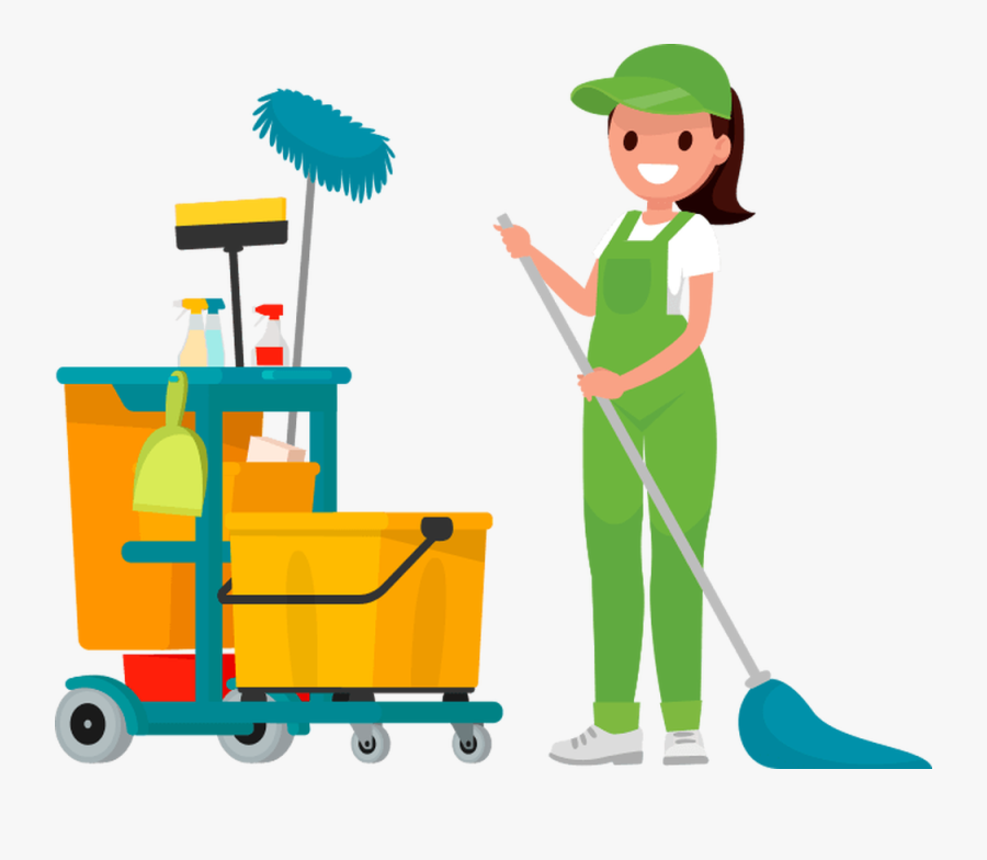 Janitor - Cleaning Services Clipart, Transparent Clipart