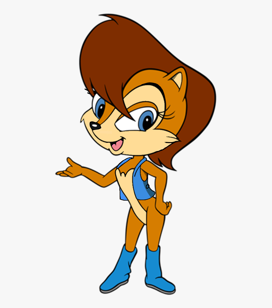Sally Is A Chipmunk - Sega Genesis Sonic The Hedgehog Box, Transparent Clipart