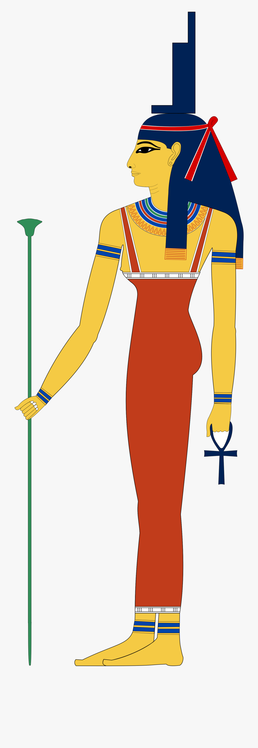 Isis By Jeff Dahl - Ancient Egyptian God Isis, Transparent Clipart