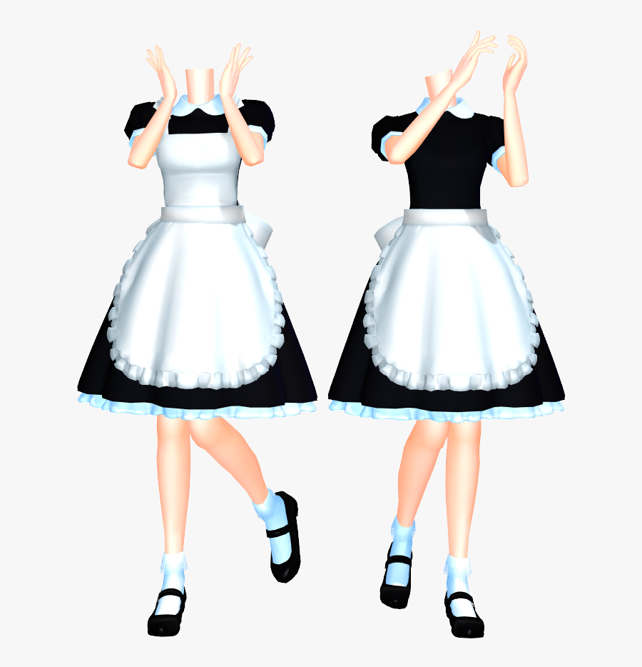 Mmd Maid Set 2 Dl By 2234083174 On Clipart Library - Mmd Maid Dress Dl, Transparent Clipart
