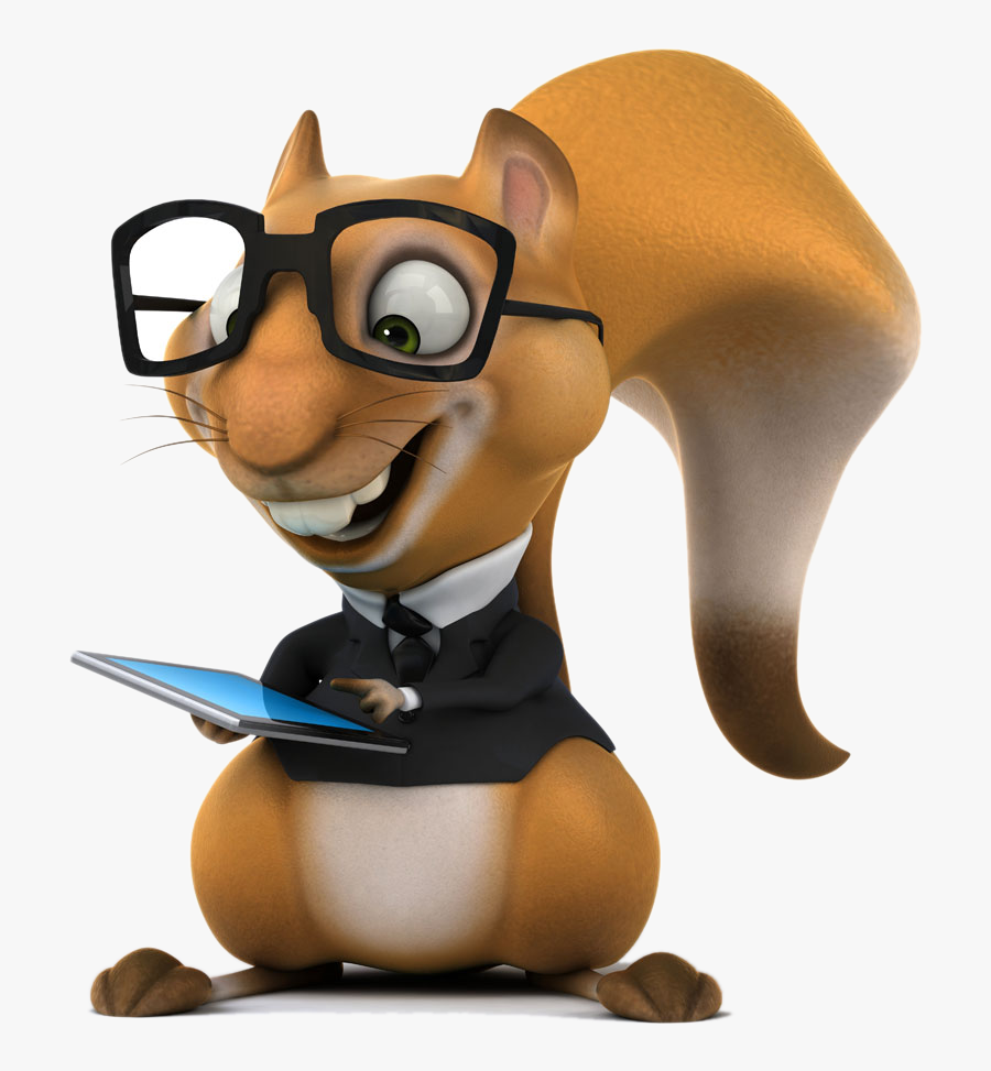 Clip Art Funny Squirrel Pictures - Animal 3d Cartoon Png, Transparent Clipart