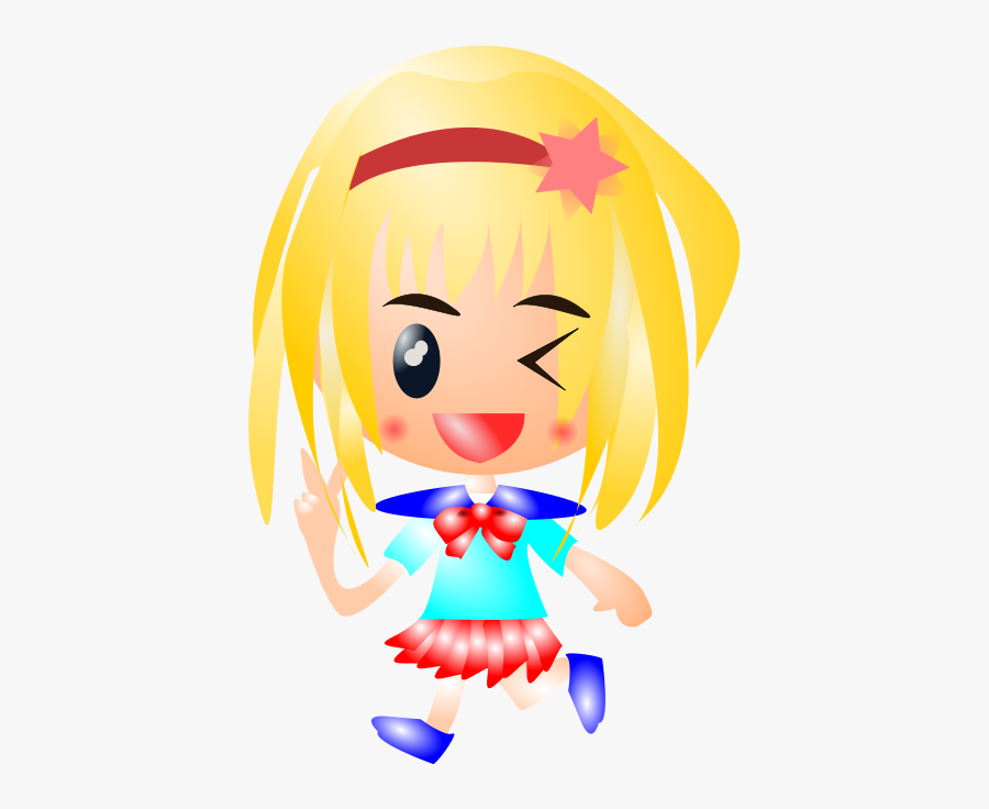 Blonde Hair Cartoon Charecters, Transparent Clipart