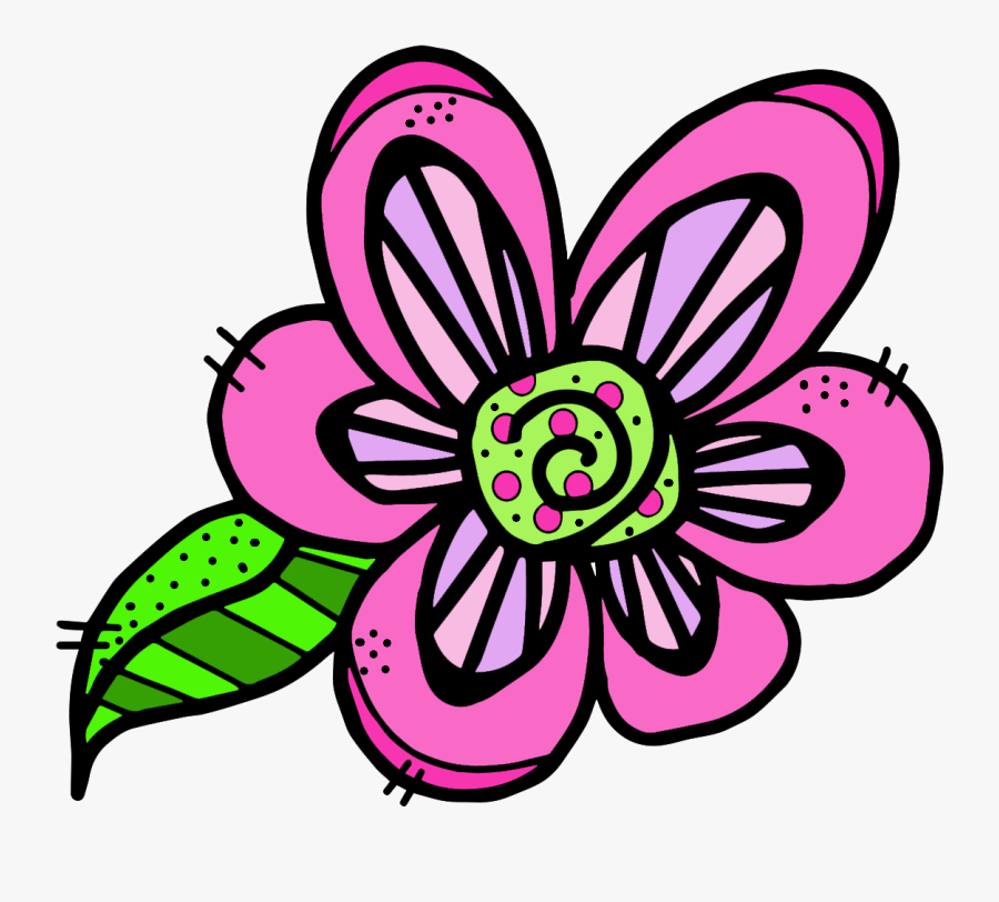 Granny Goes To School Spring Flower Freebie - Doodle Flower Png, Transparent Clipart