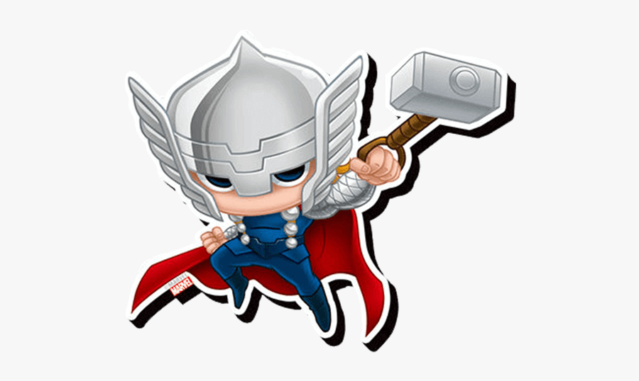 Captain Chimichanga America Thor Loki Black Iron Clipart - Super Heroes Marvel Chibis, Transparent Clipart