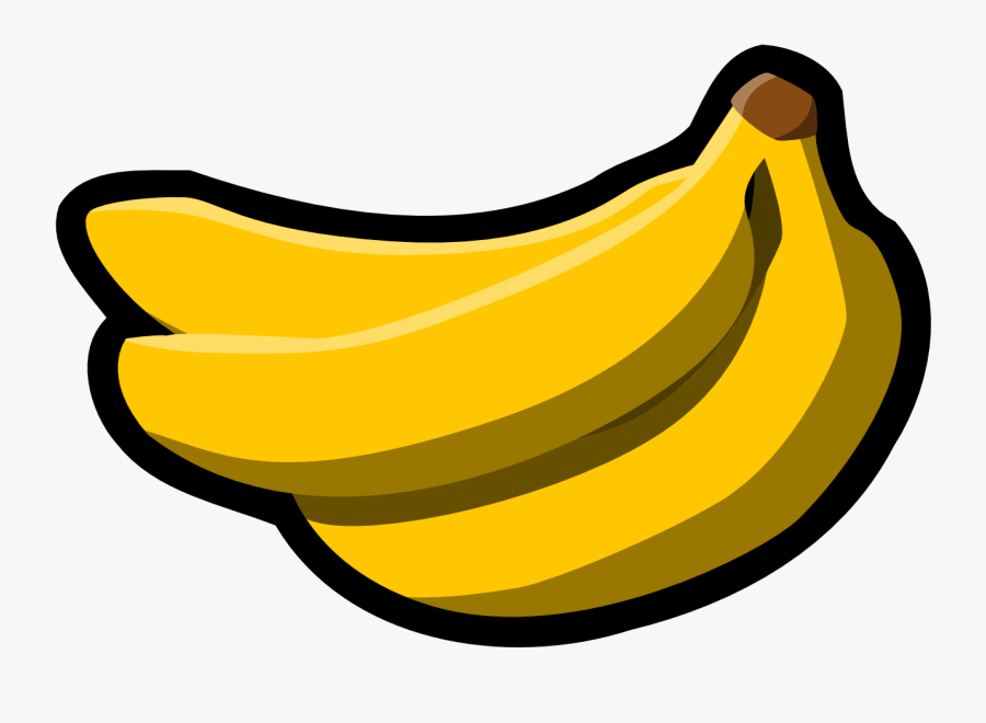 Banana - Clipart - Black - And - White - Banana Clip Art, Transparent Clipart