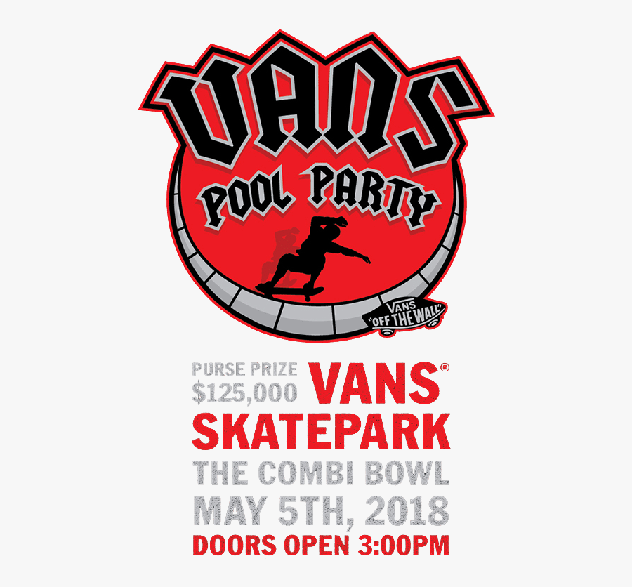 Vans Combi Pool Party 2018 Live Broadcast Pst And Cet - Vans Pool Party 2019, Transparent Clipart
