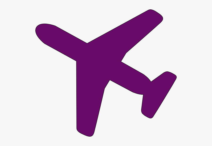 Cartoon Airplane From Above, Transparent Clipart