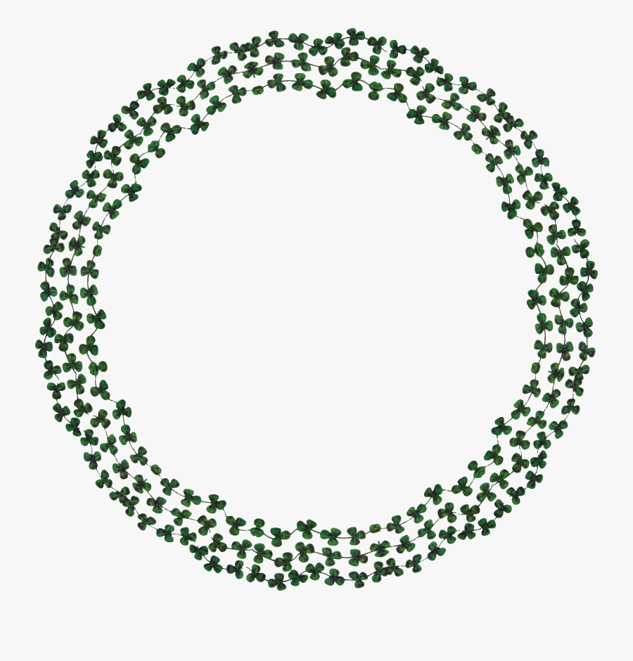 Free Clipart Of A Round Shamrock Frame - Cas Coin, Transparent Clipart