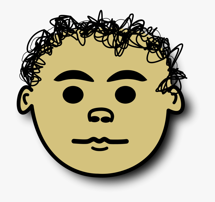 Head,smiley,face - Gambar Animasi Rambut Keriting, Transparent Clipart