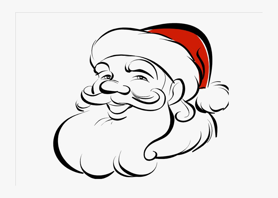 Vector Santa Face - Santa Claus Face Png, Transparent Clipart