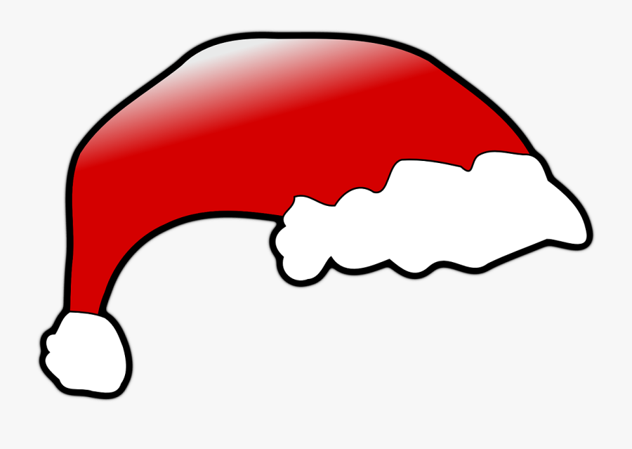 Red Santa Claus Hat, Transparent Clipart