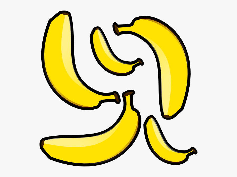 Cartoon Bananas - Clipart Library - 5 Bananas Clipart, Transparent Clipart