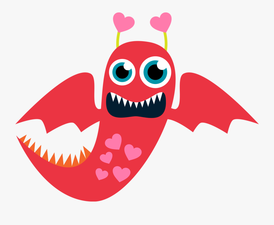 Monster Valentines Day Clipart - Monster Valentines Clip Art, Transparent Clipart