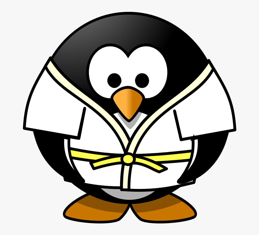 Penguin Clipart Sport - Judo Pinguin, Transparent Clipart