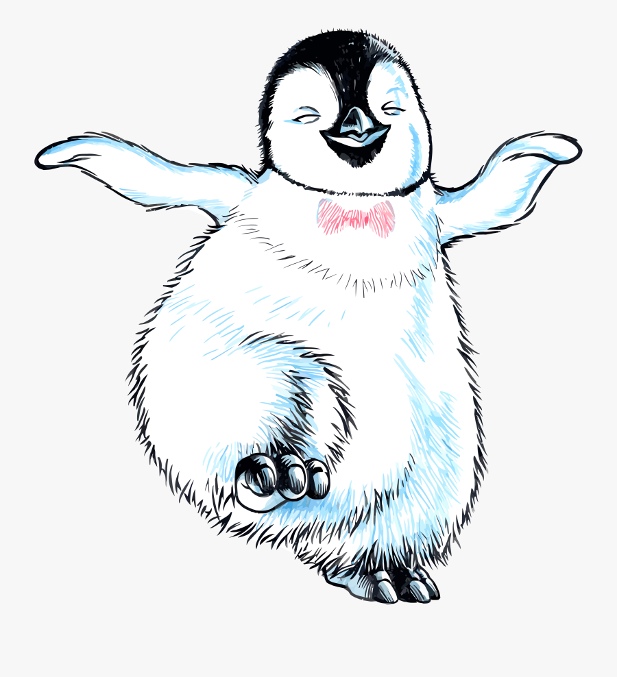 Happy Feet Tap Dancing Penguin Clipart Png - Tap Dance Penguin , Free Trans...