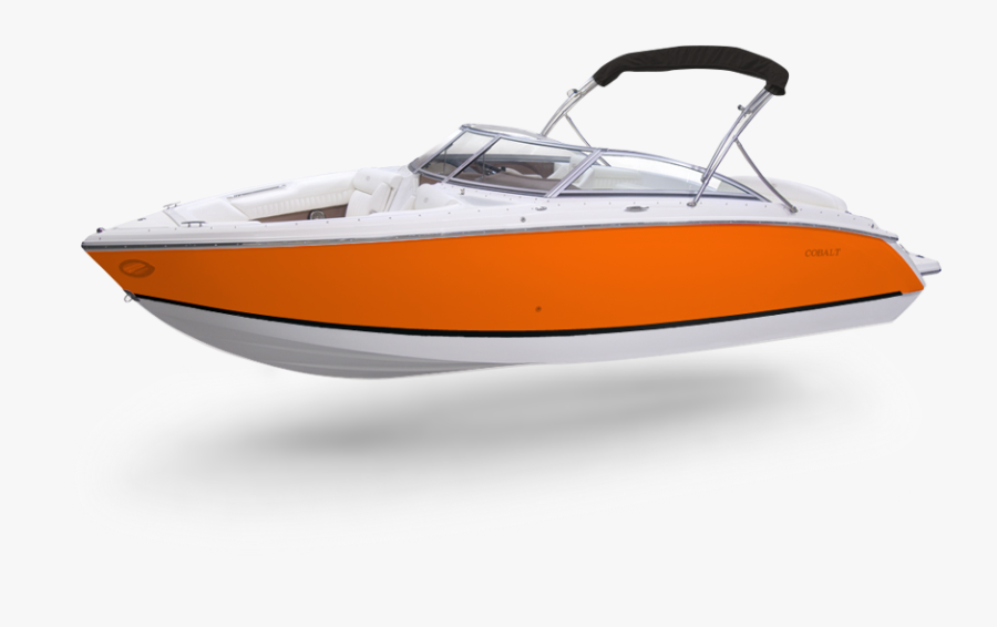 Speed Boat Orange Color - Orange Cobalt Boat, Transparent Clipart