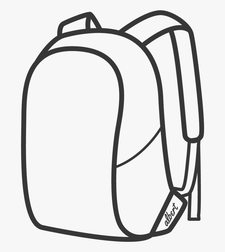 Albert Waterproof Backpacks - Clip Art Of Backpack, Transparent Clipart