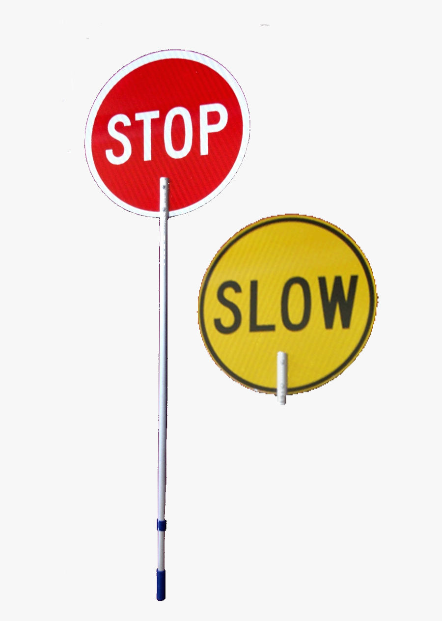 Stop Slow Batton - Stop Sign, Transparent Clipart