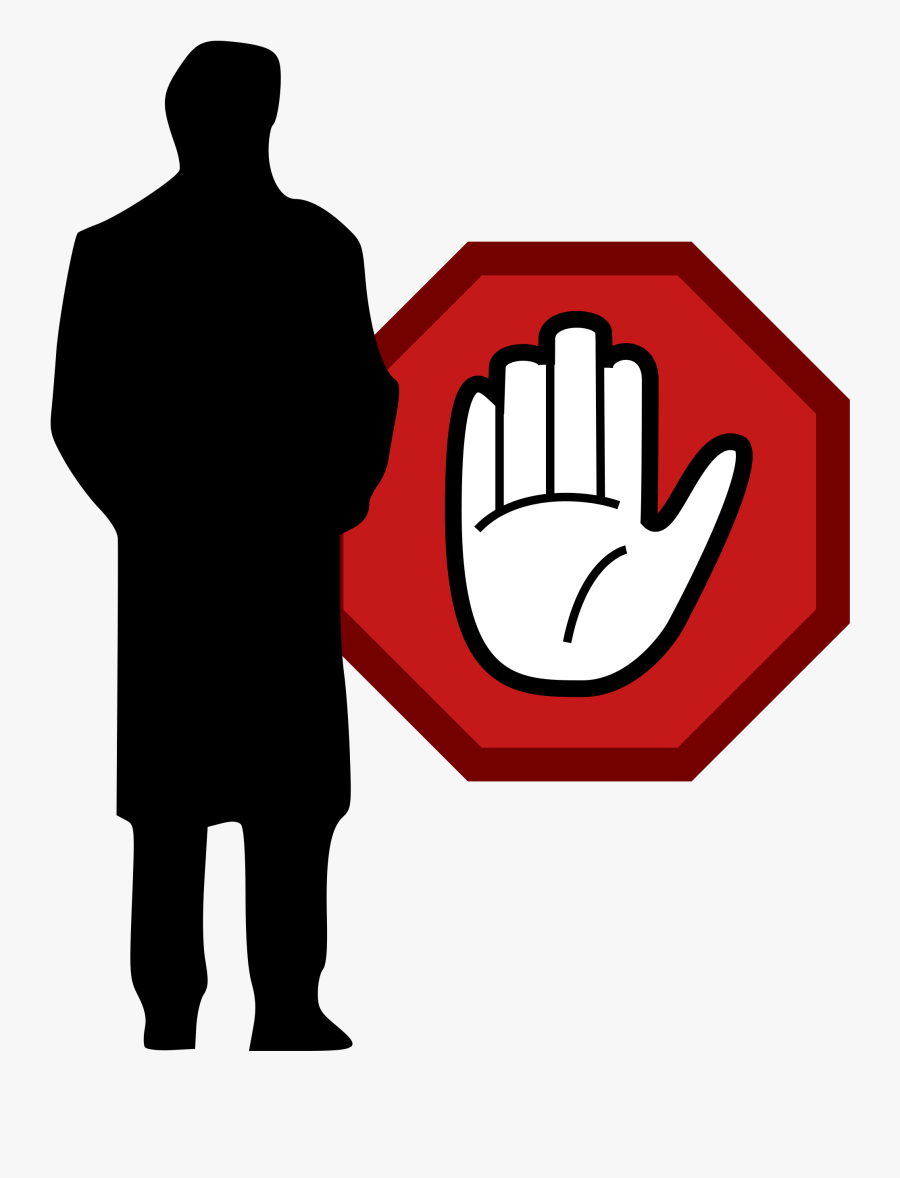 Stop Hand, Transparent Clipart