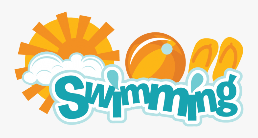 Svg Scrapbook Title Cut - Swimming Is Fun Clipart, Transparent Clipart