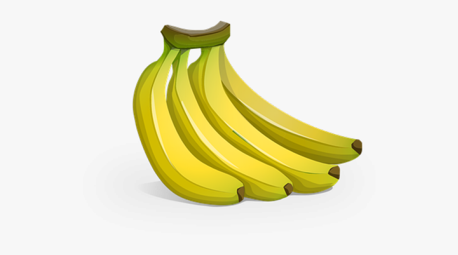 Cartoon Bunch Of Bananas, Transparent Clipart