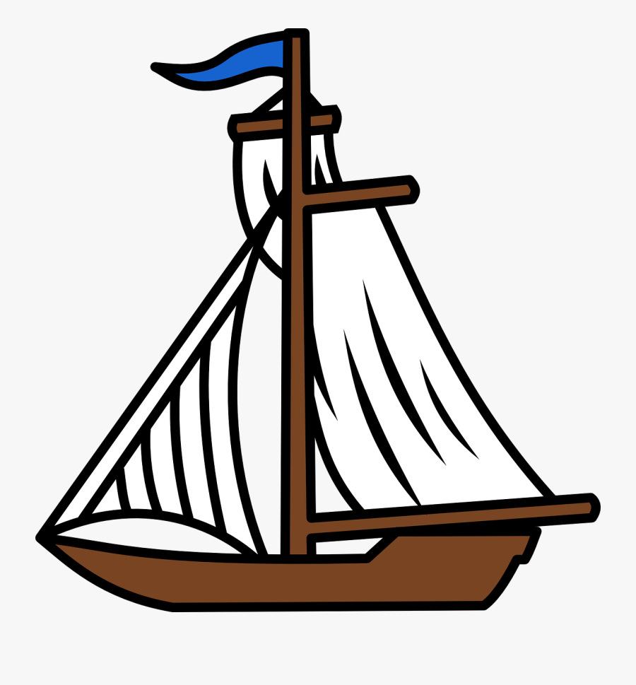 Sailing Ship Dog Free - Clip Art Boat, Transparent Clipart
