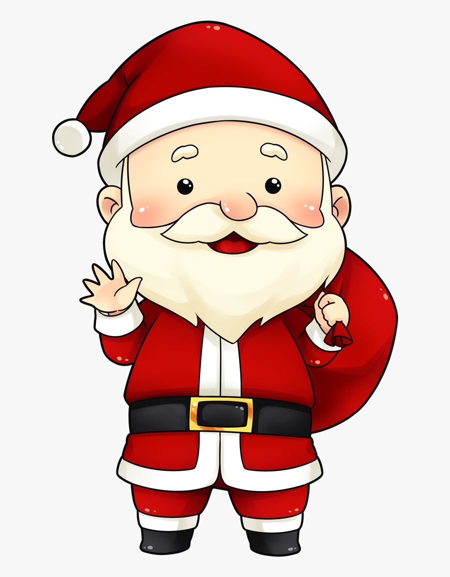 Cute Secret Santa Clipart - Cute Santa Claus Printable, Transparent Clipart