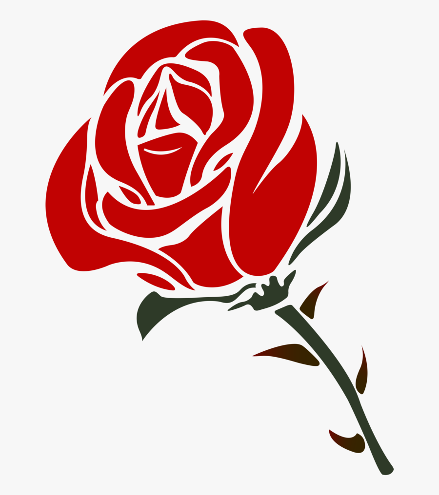 Rose Clipart Png - Red Rose Vector Png, Transparent Clipart