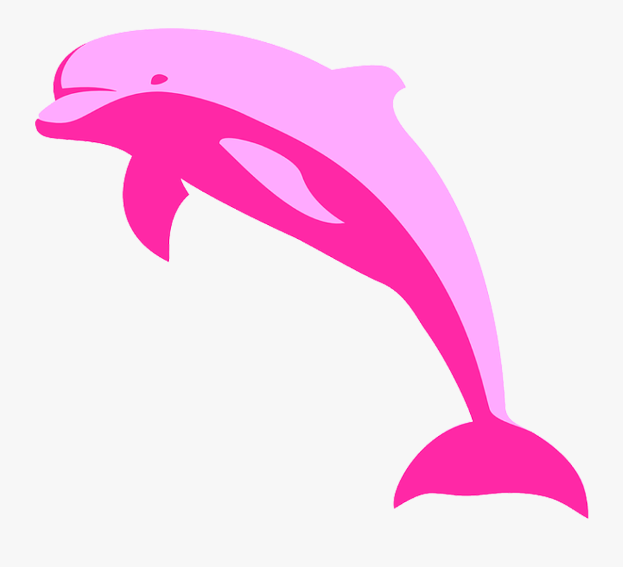 Pink Dolphins Clipart, Transparent Clipart