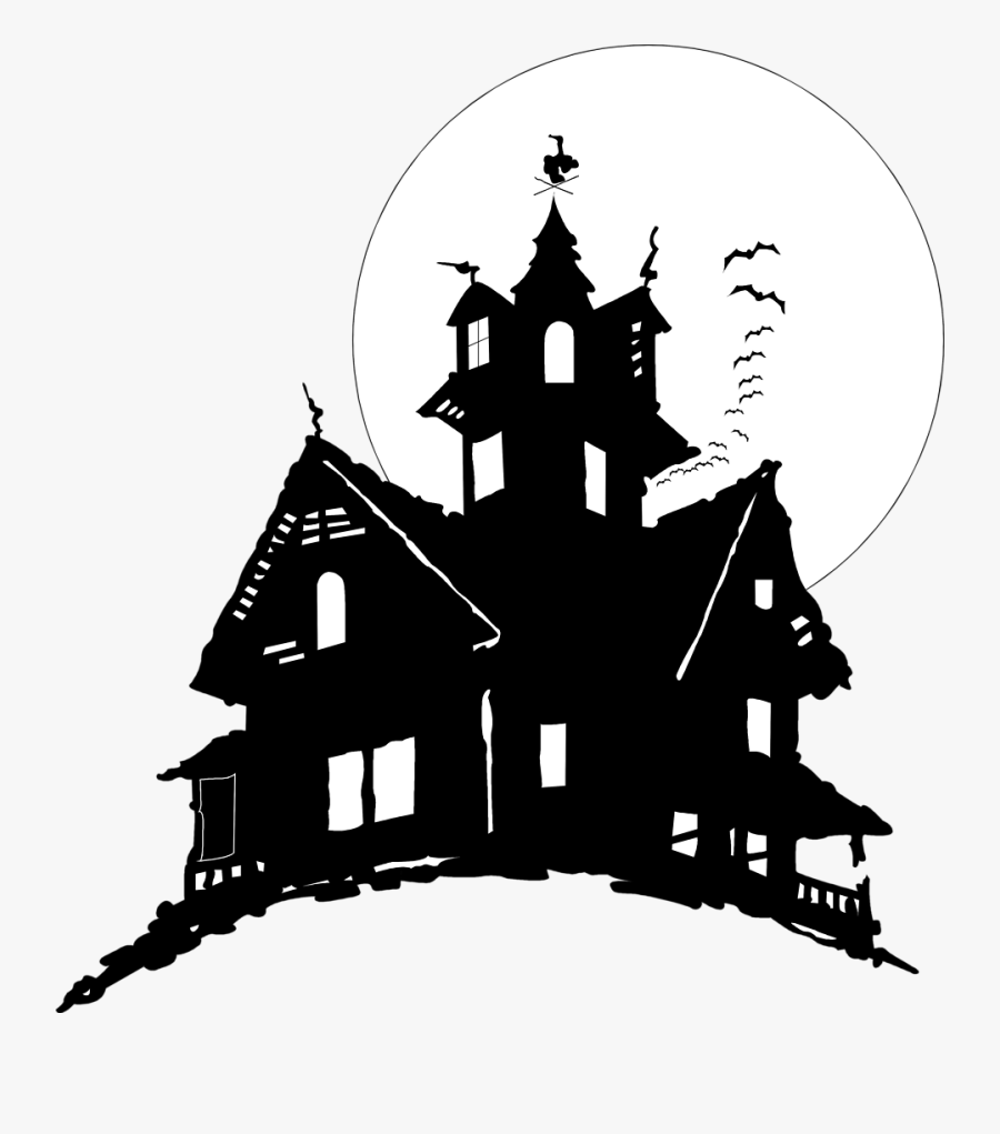 Halloween Haunted House Clipart - Haunted House No Background, Transparent Clipart