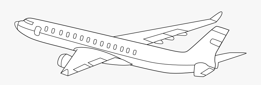 Airplane Clipart Black Background - Aeroplane On Black Background, Transparent Clipart